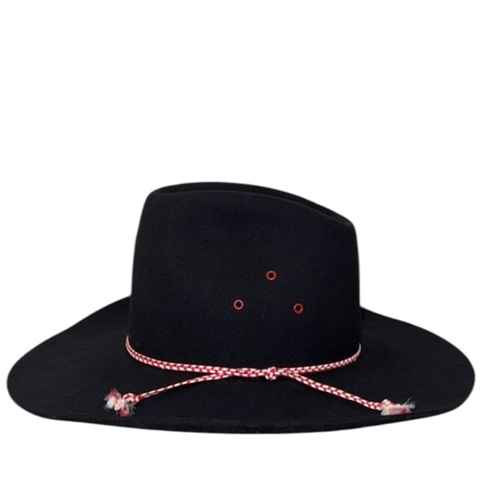 American Hat Company Maxi-Felt Black Western Cowboy Hat Size 7‎ 1/4 - Picture 2 of 11